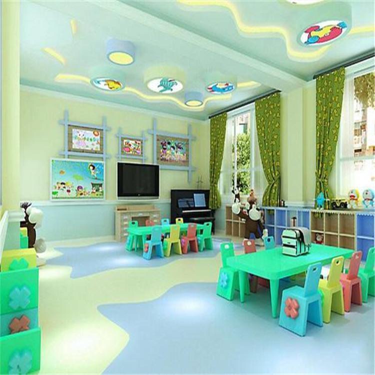 幼儿园纯色PVC塑胶地板PVC地板厂家